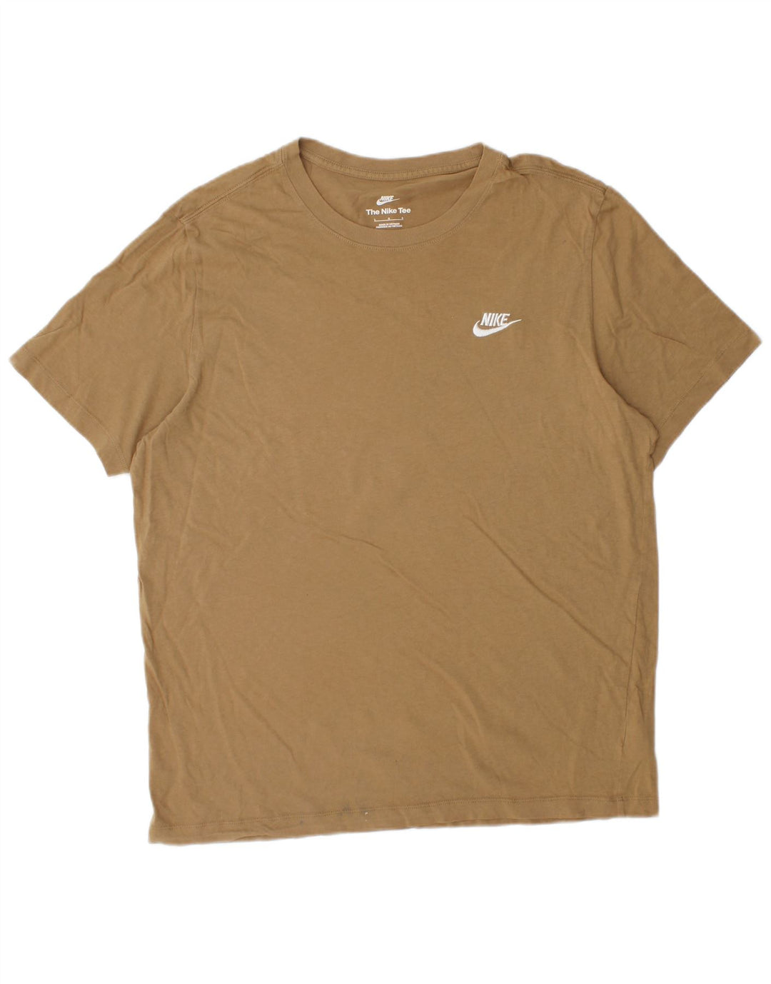 T-shirt męski Nike, duży, brązowy, bawełniany
