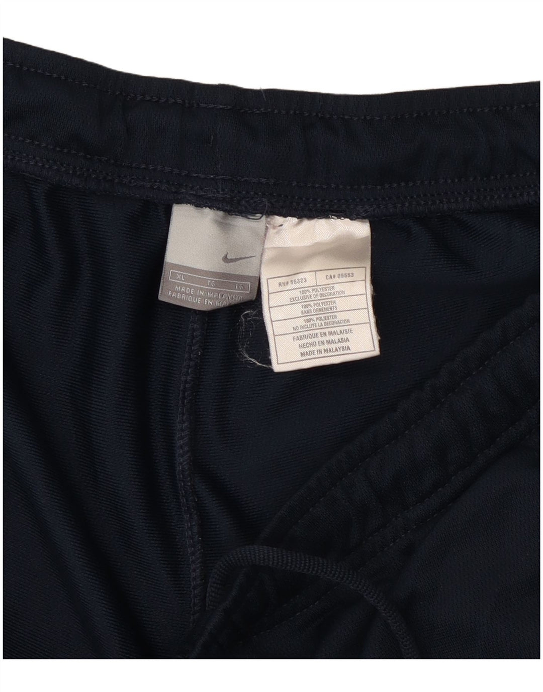 Męskie spodnie dresowe NIKE XL, granatowe, poliestrowe