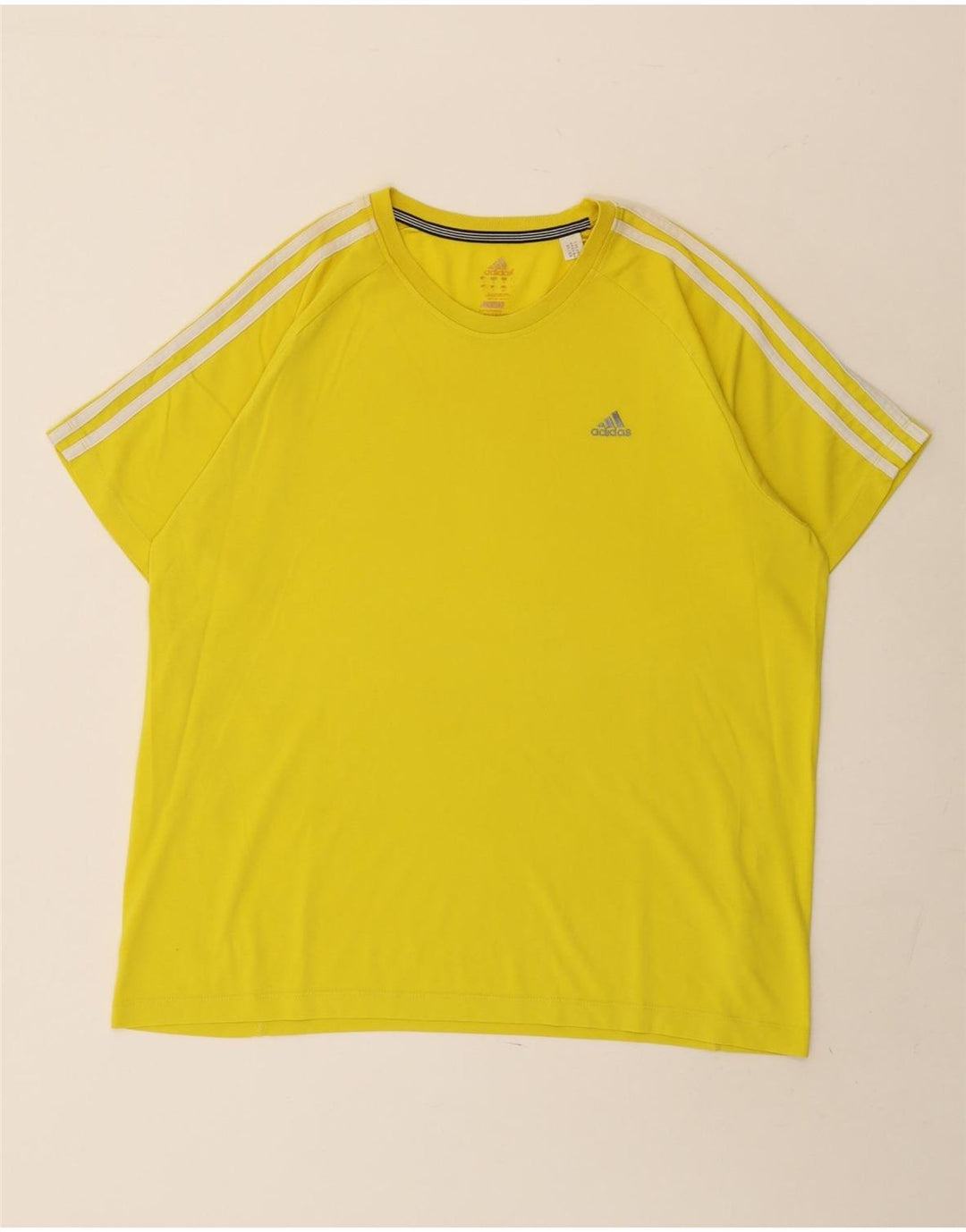 Adidas Męska koszulka Climalite Top, duża, żółta bawełna