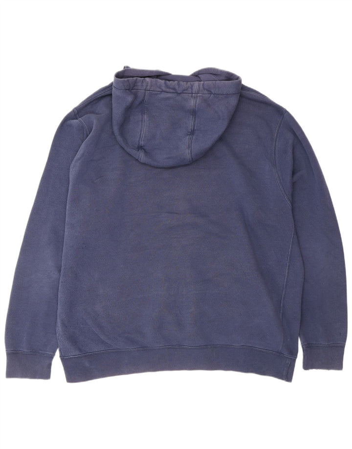 Męski sweter z kapturem i grafiką NIKE o luźnym kroju XL, granatowy, bawełniany