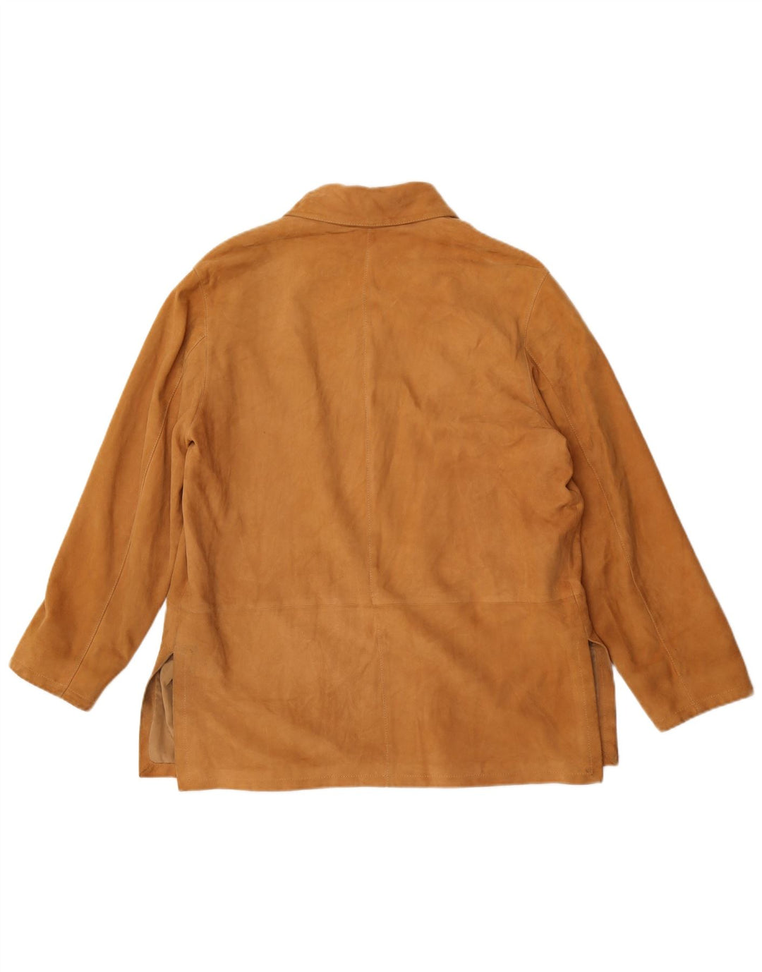 Damska kurtka zamszowa w stylu vintage IT 42 Średniobrązowa skóra