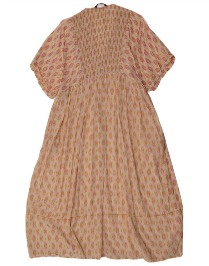 Sukienka damska Kaftan Zara UK 12 Średnia złamana biel Ikat wiskoza