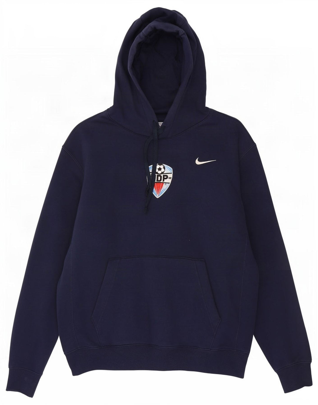 Męski sweter z kapturem Nike, średni granatowy, bawełniany