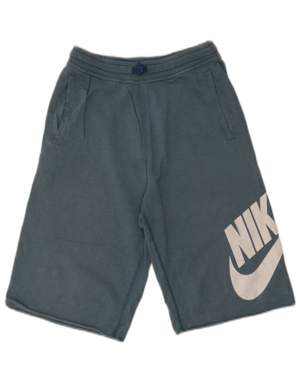 Chłopięce spodenki sportowe Nike z grafiką, 13-14 lat, XL, niebieskie, bawełniane