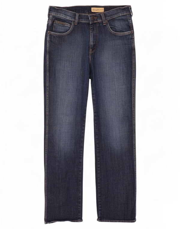 Wrangler Męskie Pittsboro Bootcut Jeans W32 L32 Granatowa bawełna