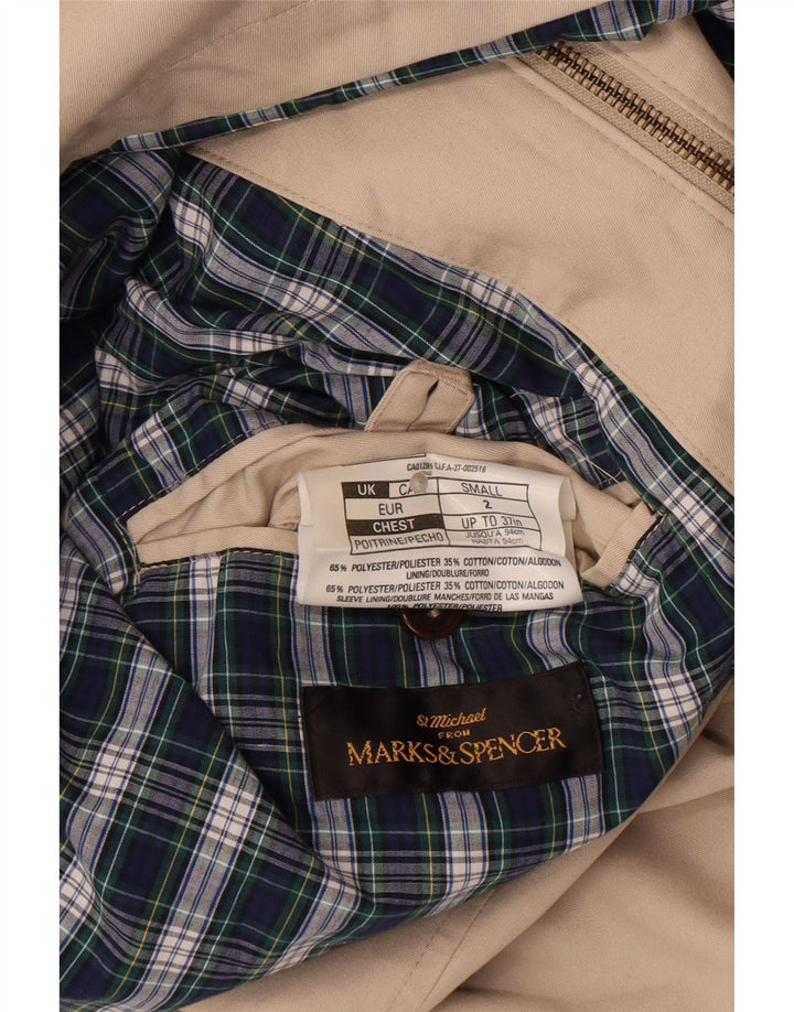 Męska kurtka bomber Marks & Spencer UK 36, mała, beżowa, poliester