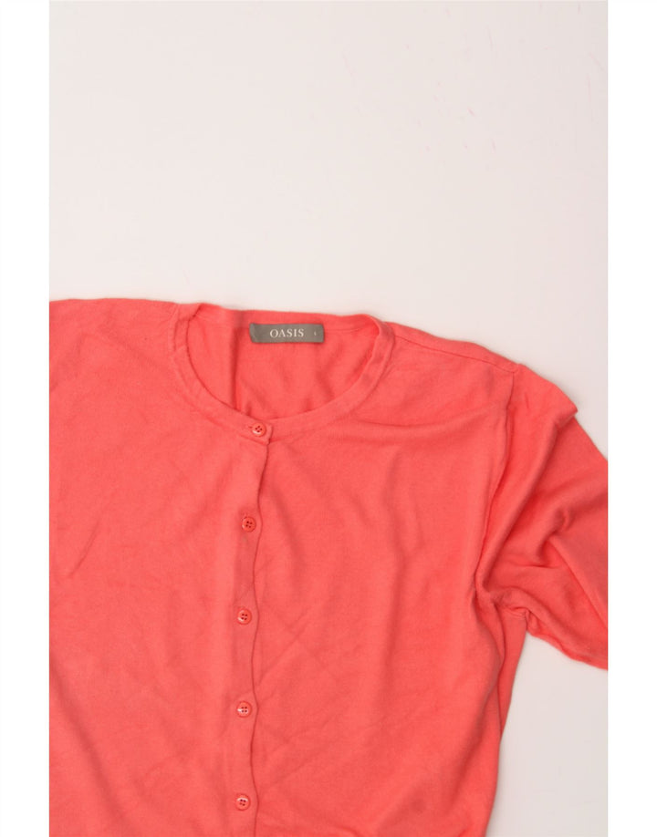 OASIS Womens Cardigan Sweater UK 16 Large Red Cotton Vintage Oasis and Second-Hand Oasis from Messina Hembry 
