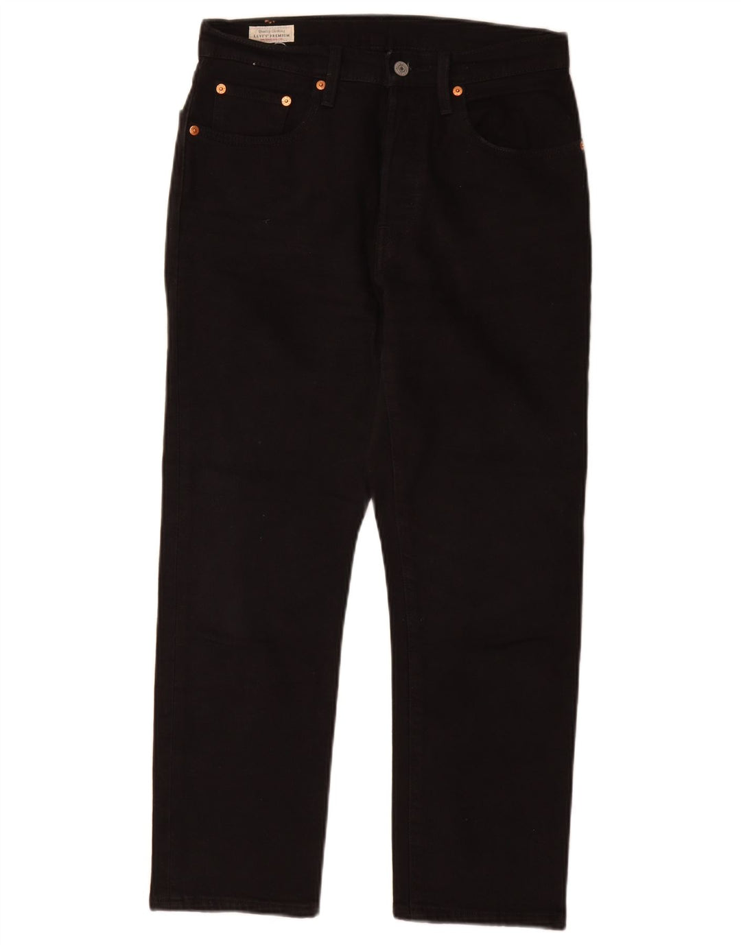 Damskie jeansy Levi's 501 Straight W27 L26 Czarne bawełniane