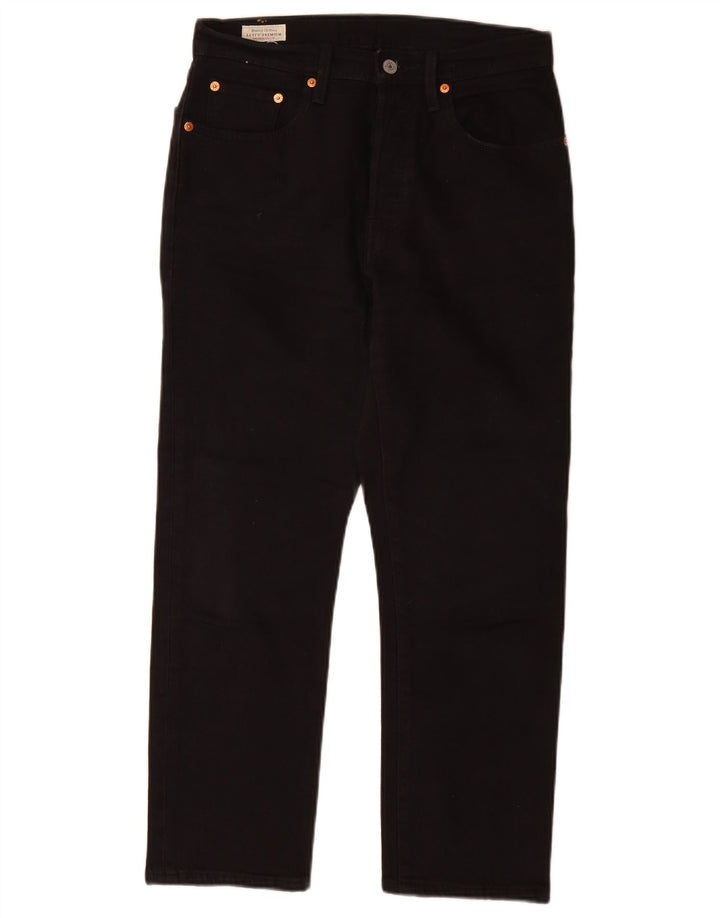 Damskie jeansy Levi's 501 Straight W27 L26 Czarne bawełniane