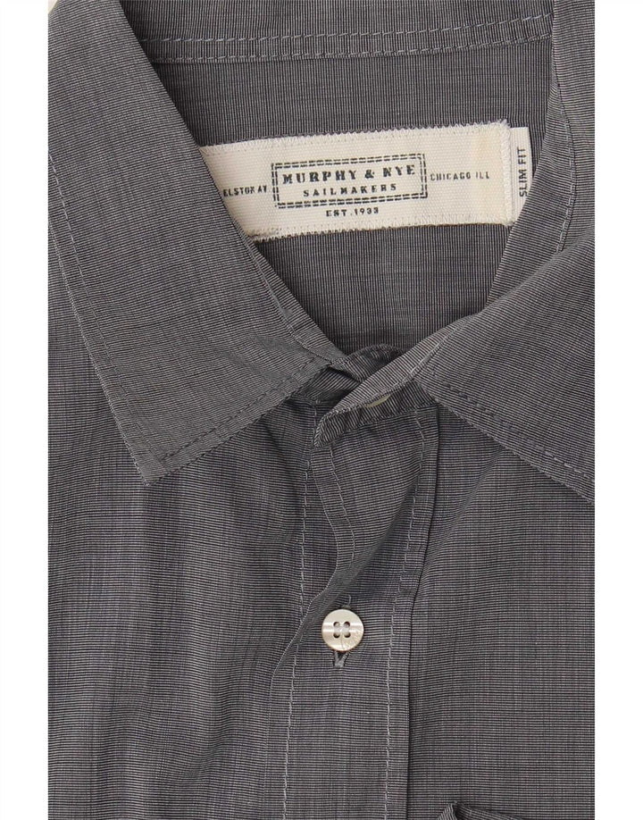 Męska koszula slim fit Murphy & Nye, duża, szara