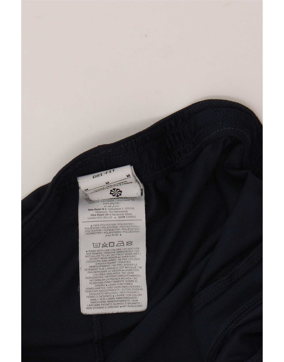 Męskie spodnie dresowe Nike Dri Fit, średni granatowy poliester