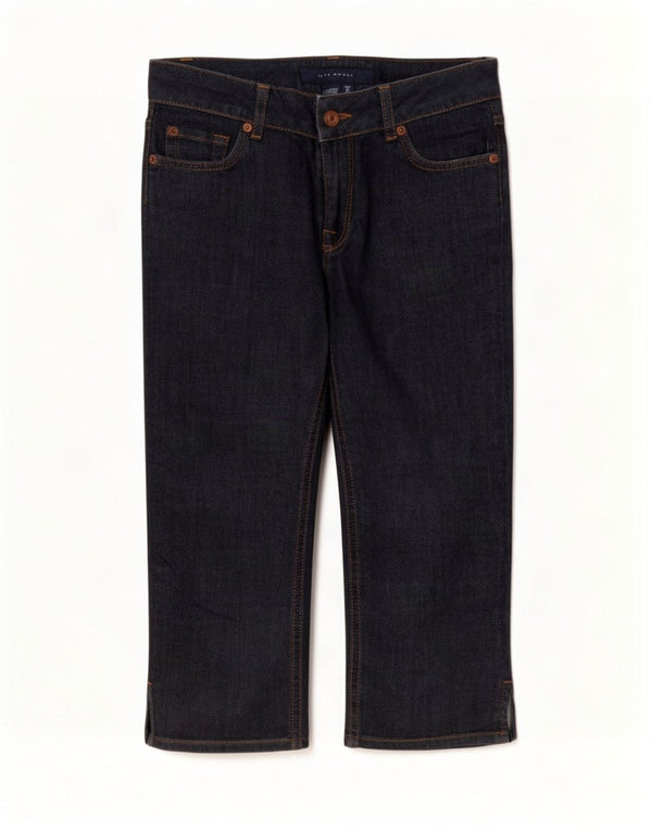 Damskie jeansy Capri Zara EU 36 XS W26 L19 Granatowe, bawełniane