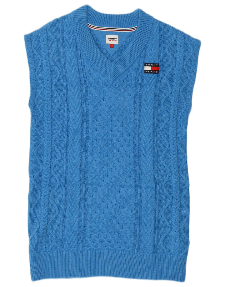 Damski podkoszulek Tommy Hilfiger z kamizelką UK 10, mały, niebieski poliester