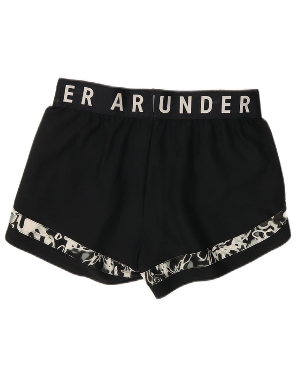Damskie spodenki sportowe Under Armour z abstrakcyjnym wzorem UK 12, średnie czarne