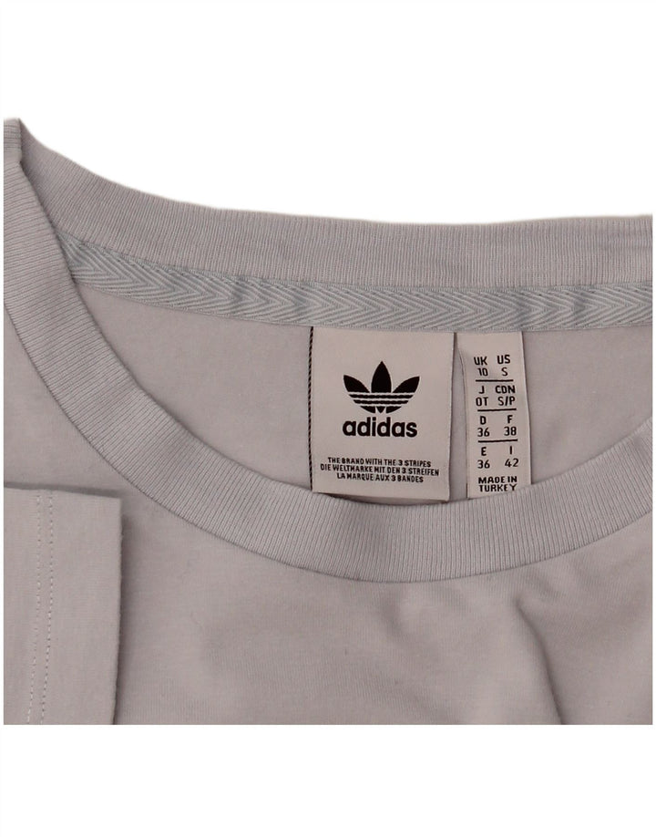 Damska koszulka graficzna Adidas Top UK 10 Small Grey