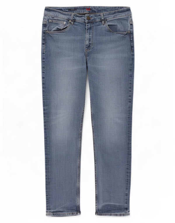 Crew Clothing Mens Slim Jeans W38 L30 Blue Cotton