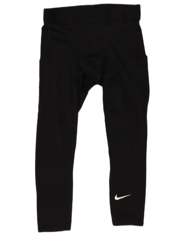 Damskie legginsy Nike Tight Fit UK 12, średni czarny poliester