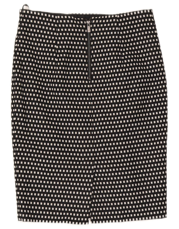 Marks & Spencer Damska spódnica ołówkowa UK 10 Small W30 Granatowa geometryczna