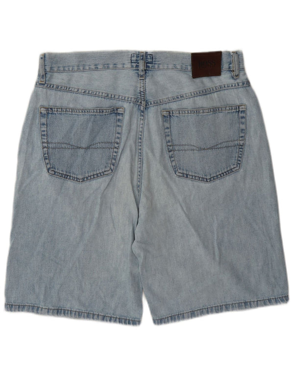 Męskie spodenki jeansowe Hugo Boss W35, duże, niebieskie