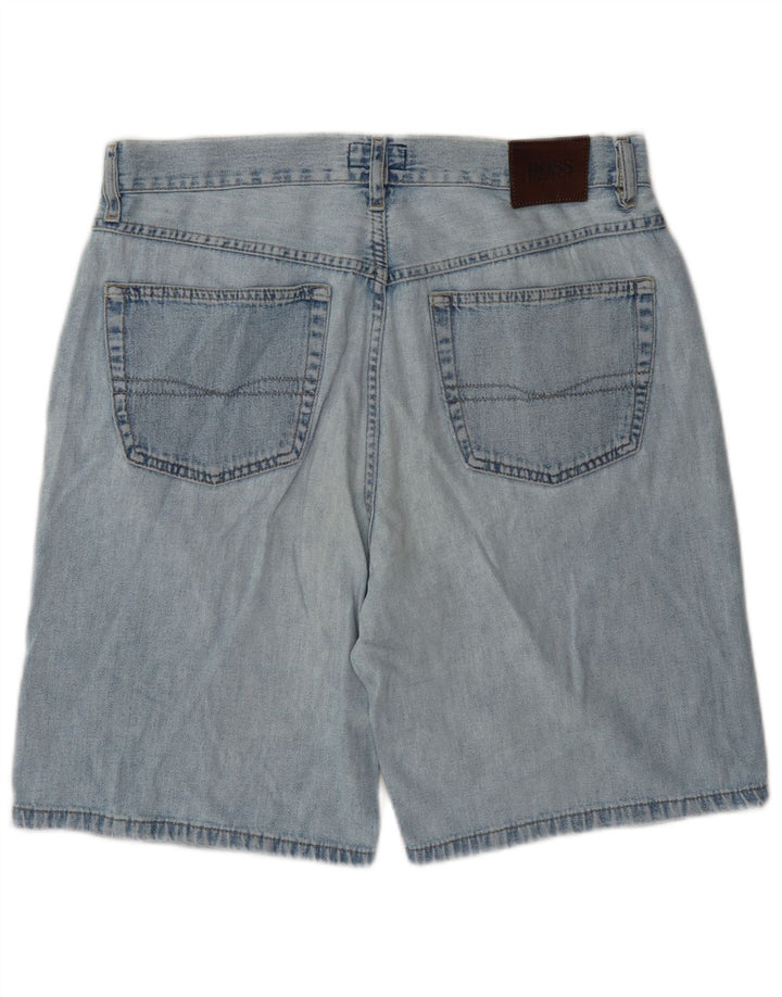 Męskie spodenki jeansowe Hugo Boss W35, duże, niebieskie