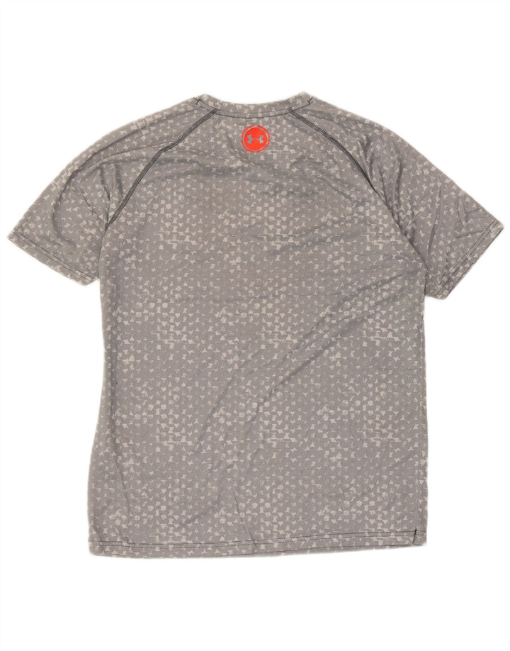 Męska koszulka t-shirt UNDER ARMOUR Heat Gear, średnioszara, geometryczna