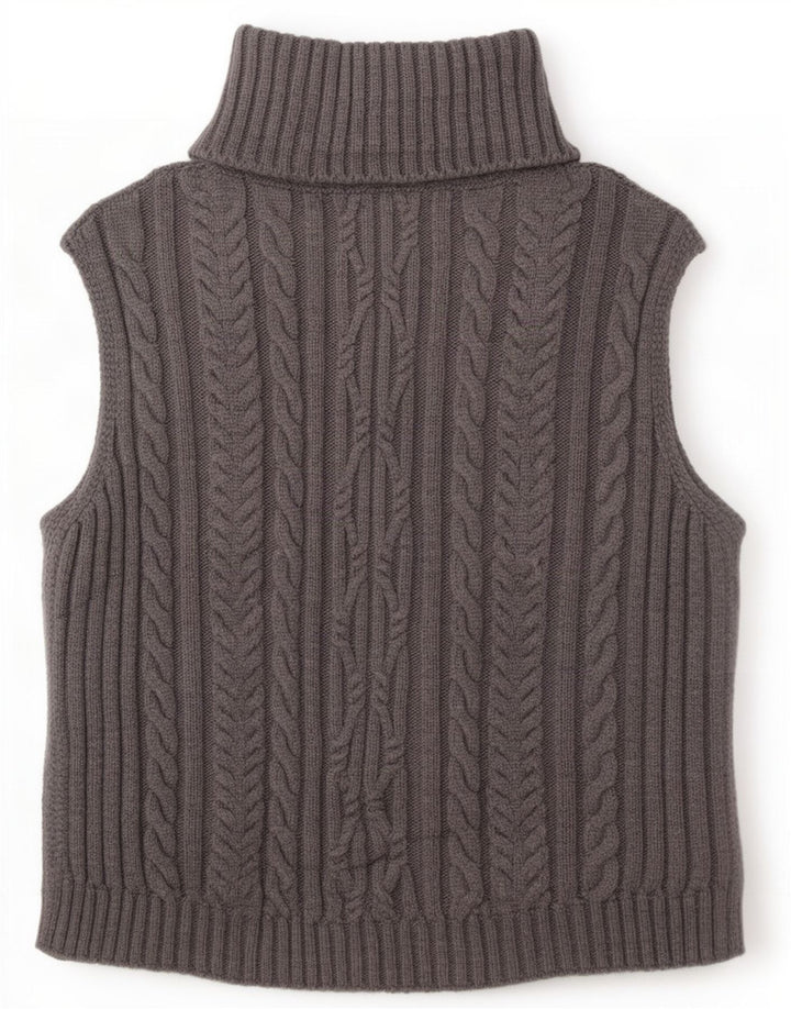 Marks & Spencer Damski podkoszulek oversize z kamizelką UK 10, mały, szary, akrylowy