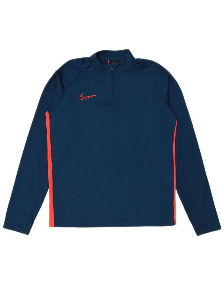 Bluza chłopięca NIKE, bluza dresowa, 15-16 lat, XL, granatowa, poliester