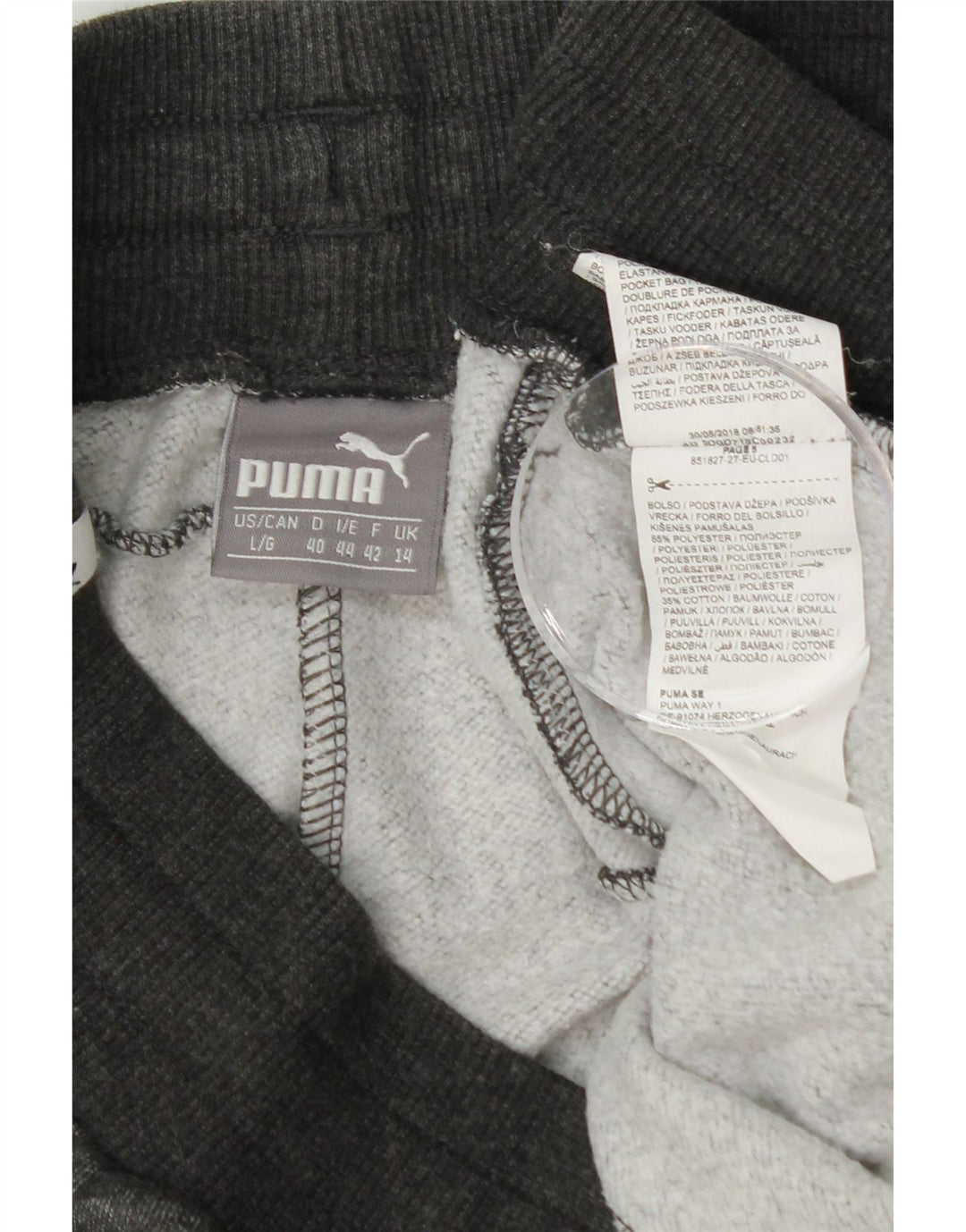 PUMA Womens Tracksuit Trousers Joggers UK 14 Large Grey Polyester Vintage Puma and Second-Hand Puma from Messina Hembry 