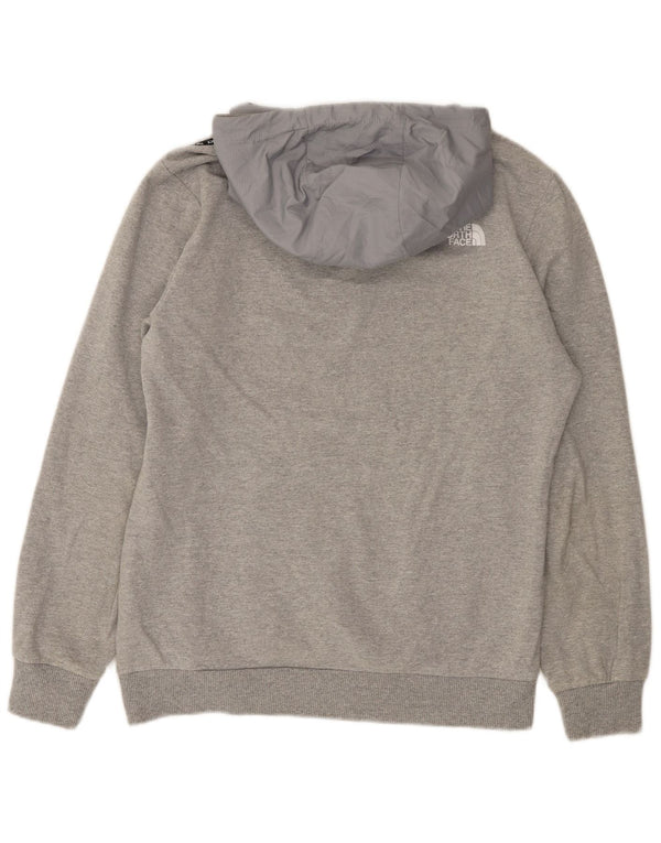 Męski sweter z kapturem The North Face, średnioszary, bawełniany