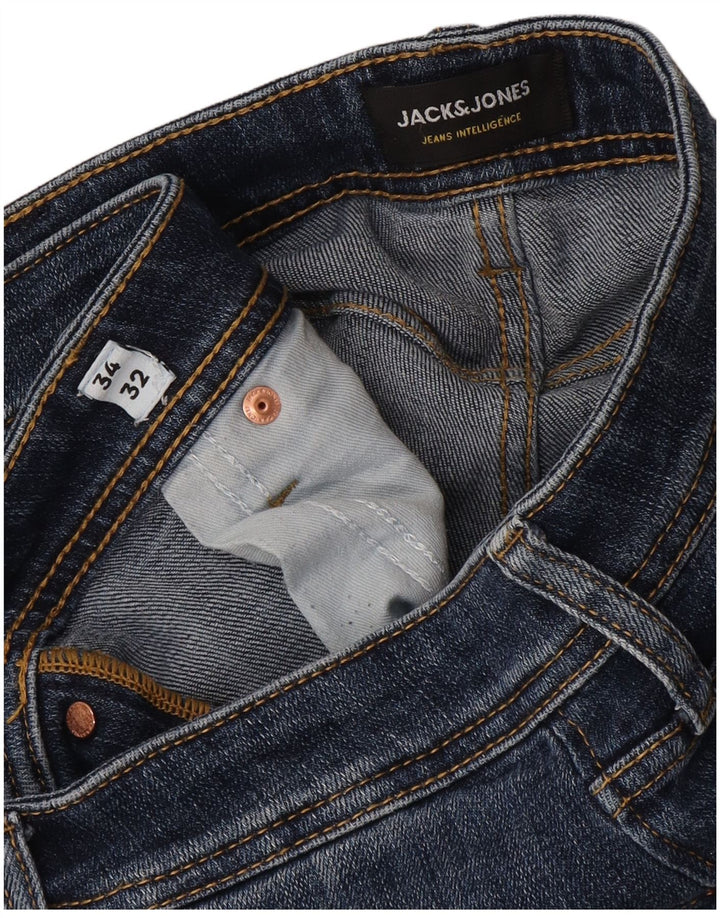 Męskie jeansy Jack & Jones Mike Slim W34 L32 Niebieskie