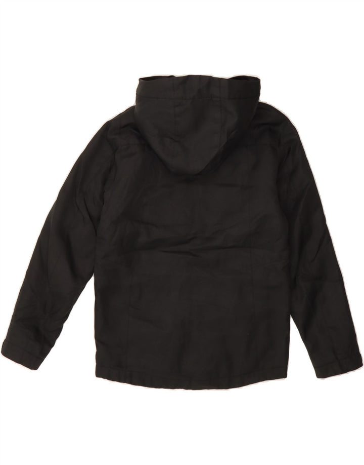 JACK & JONES Boys Hooded Windbreaker Jacket 9-10 Years Black Polyester Vintage Jack & Jones and Second-Hand Jack & Jones from Messina Hembry 