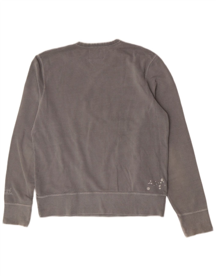 Męska bluza z grafiką Zara, duża, szara, bawełniana