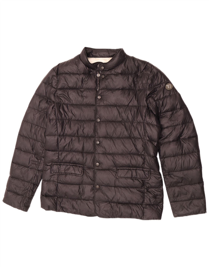 Męska ocieplana kurtka Trussardi Jeans IT 54 2XL Czarny poliamid