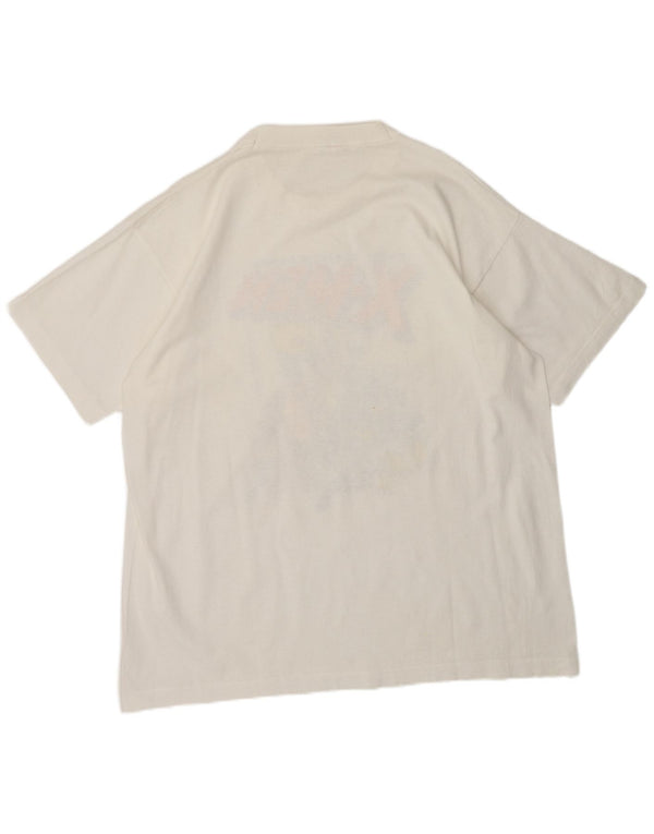 Męska koszulka z grafiką Marvel Entertainment X-Men w stylu vintage, XL, biała, lata 90