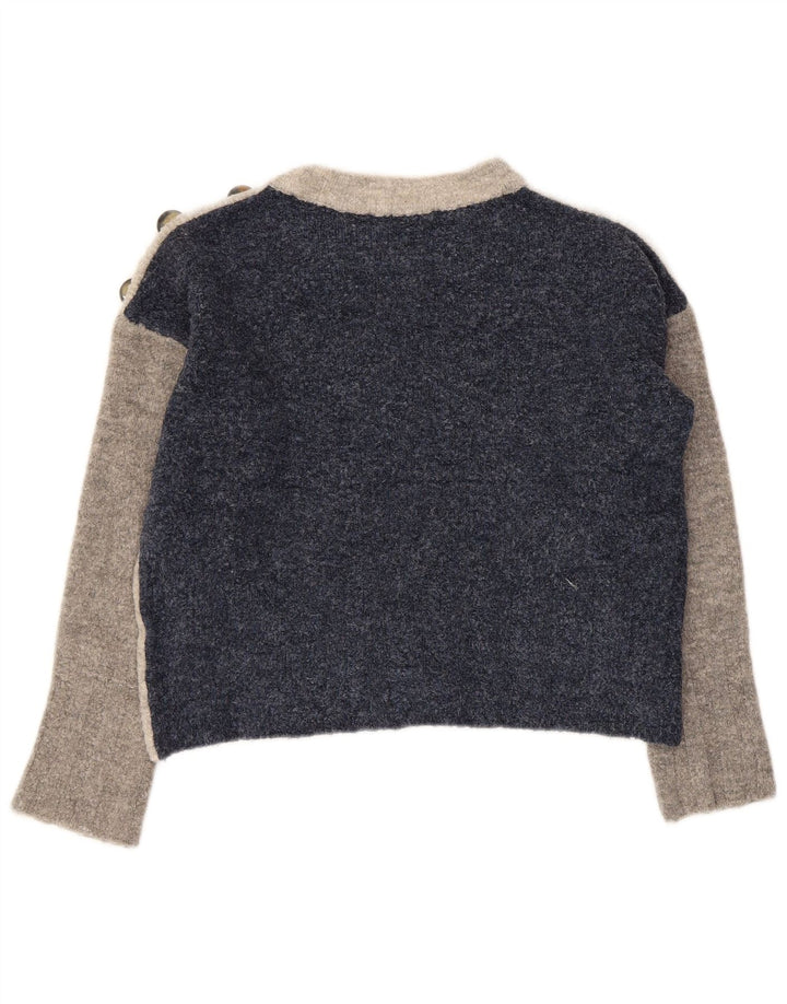 Sweter damski Marks & Spencer z okrągłym dekoltem, UK 14, średni szary