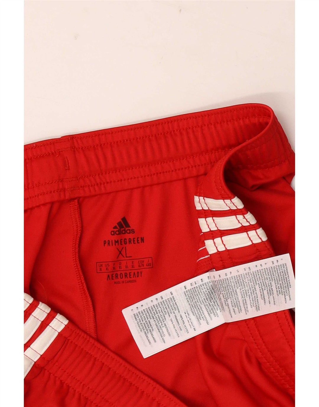 Męskie spodenki sportowe Adidas Aeroready XL, czerwone, poliestrowe