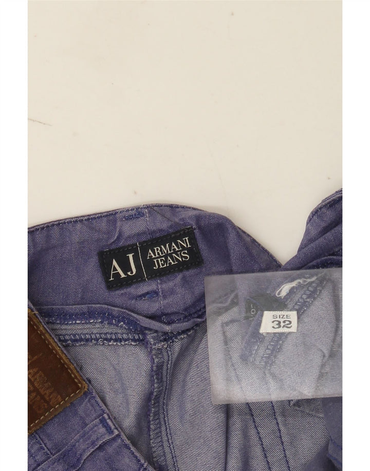 Damskie jeansy Bootcut Armani W32 L33 fioletowe