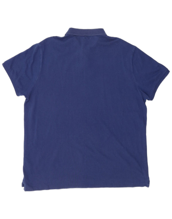 Polo Ralph Lauren Męska koszulka polo o dopasowanym kroju, 2XL, niebieska bawełna
