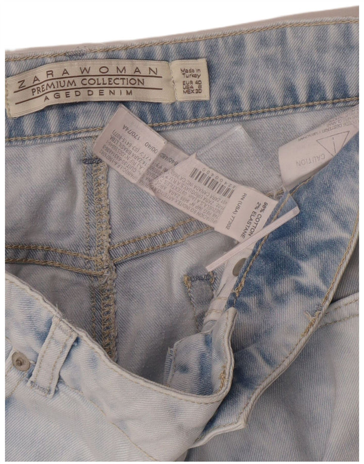 Spódnica damska Zara Acid Wash Denim EU 40 Medium W30 Niebieska bawełniana klasyczna