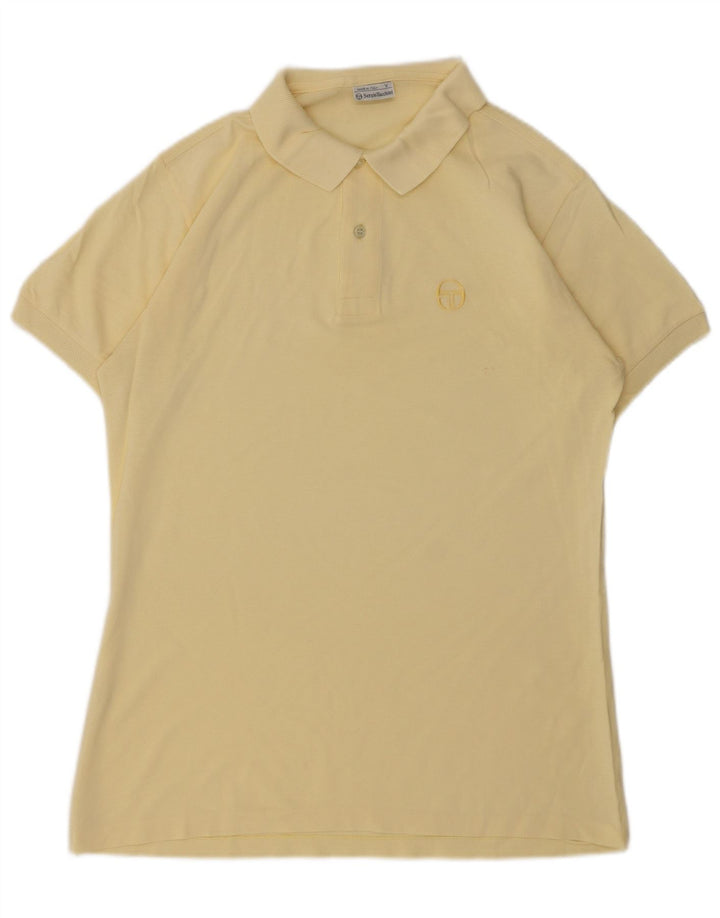 Męska koszulka polo Sergio Tacchini IT 50, średnia żółta bawełna