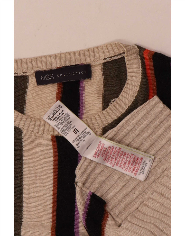 Sweter damski Marks & Spencer z okrągłym dekoltem, UK 14, średni, wielokolorowy