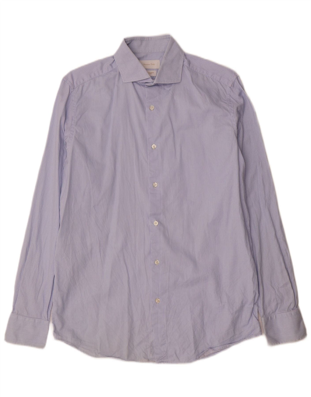 Koszula męska Massimo Dutti rozmiar 39 15 1/2 Średnioniebieskie prążki