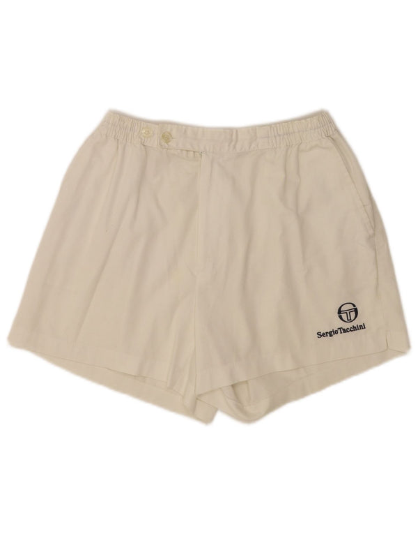 Damskie spodenki sportowe Sergio Tacchini Regular W28 Small White Sports
