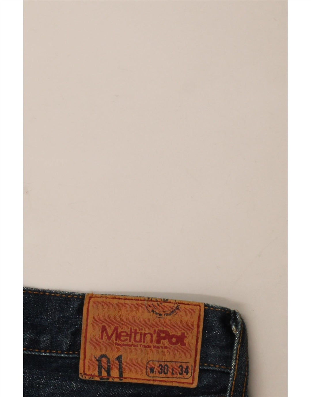 Damskie jeansy Bootcut Meltin' Pot W30 L31 Niebieska bawełna