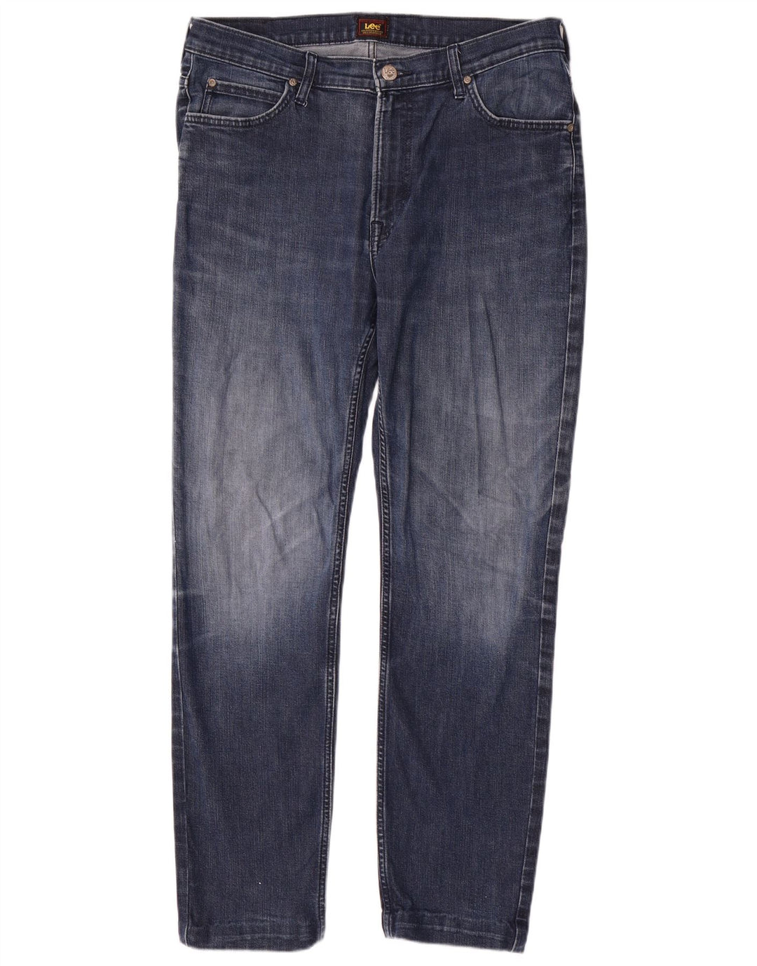 Męskie jeansy Lee Rider Straight W34 L30 Niebieskie bawełniane