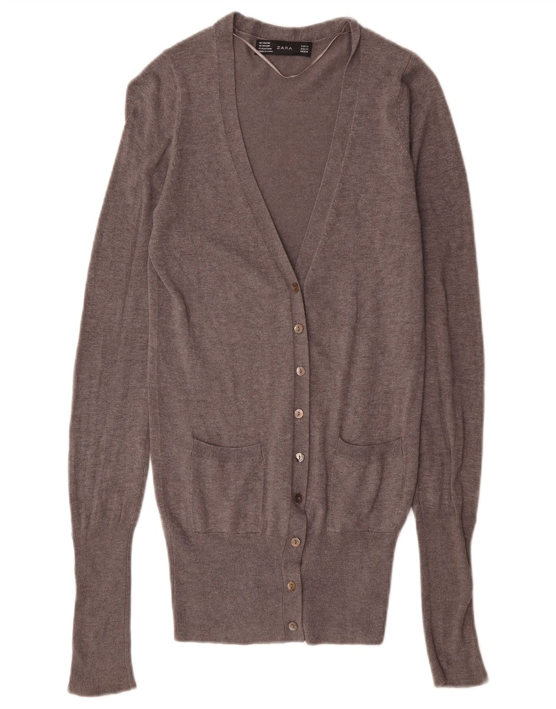 Sweter damski Zara Cardigan UK 12 Średni szary Rayon