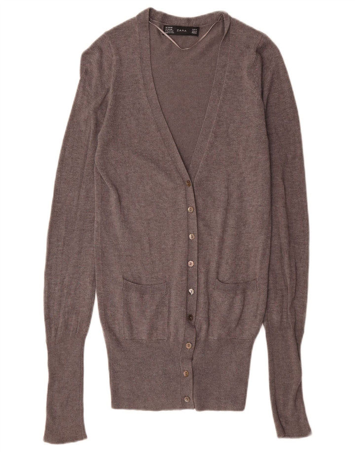 Sweter damski Zara Cardigan UK 12 Średni szary Rayon