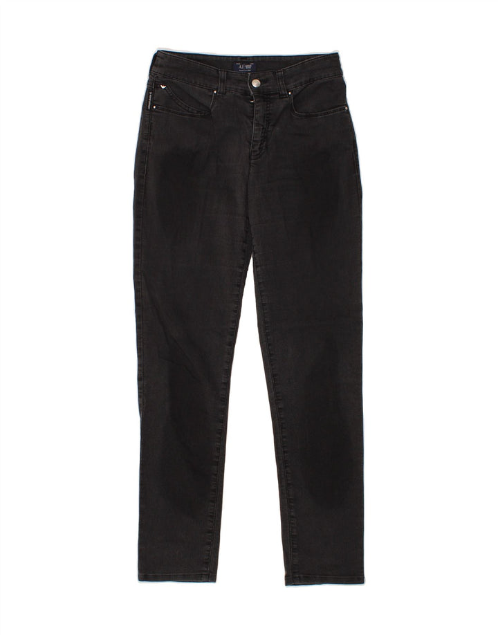 ARMANI Womens Slim Jeans W28 L28 Black Cotton Vintage Armani and Second-Hand Armani from Messina Hembry 