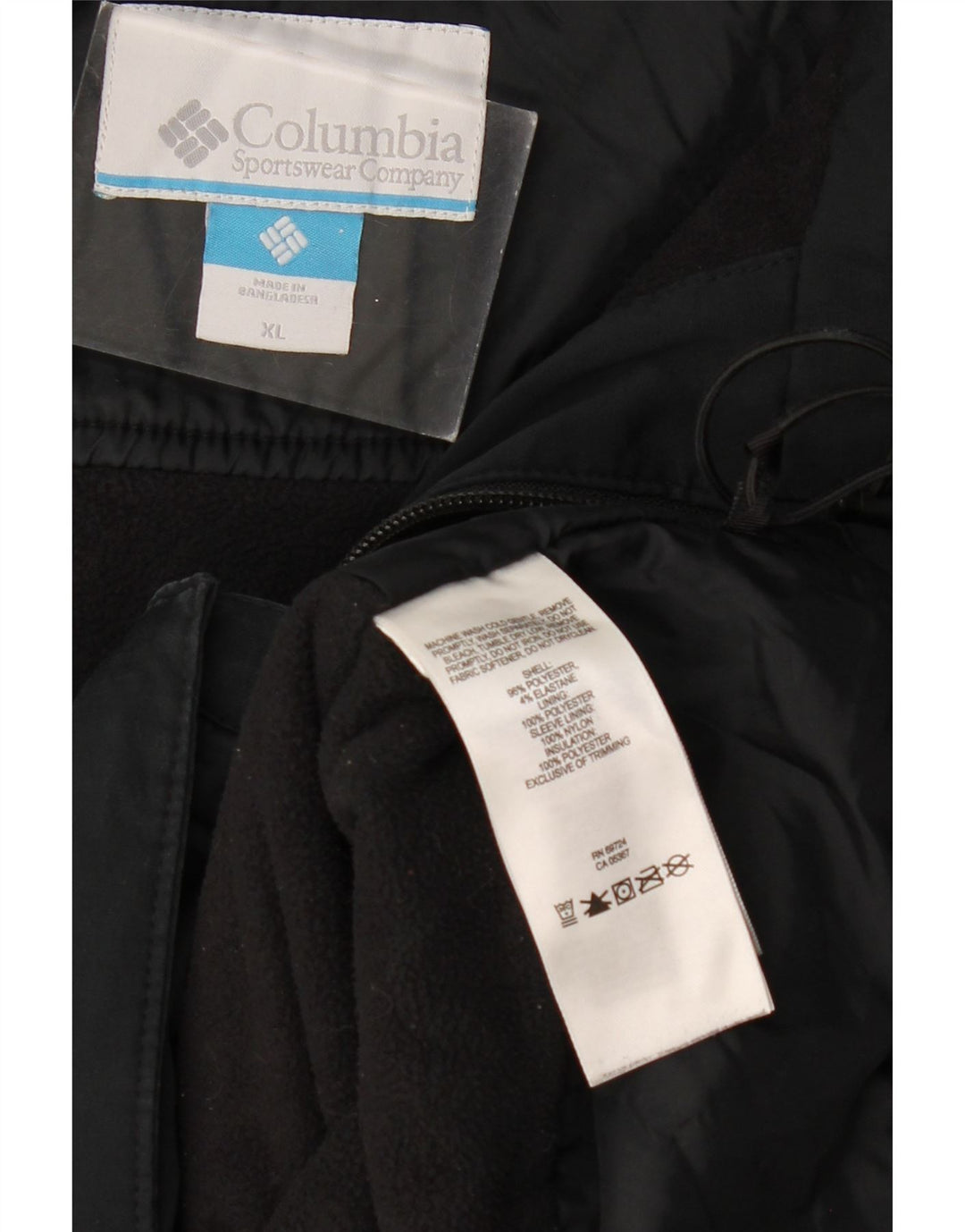 Męska kurtka wiatrówka z kapturem COLUMBIA UK 42 XL Szary poliester