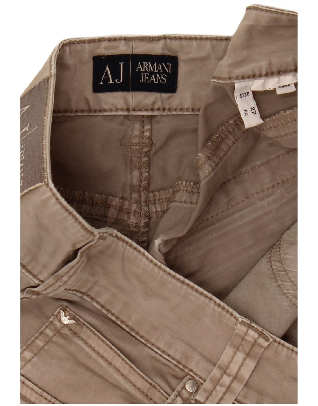 Spodnie damskie Armani Slim Casual W27 L28 Szare